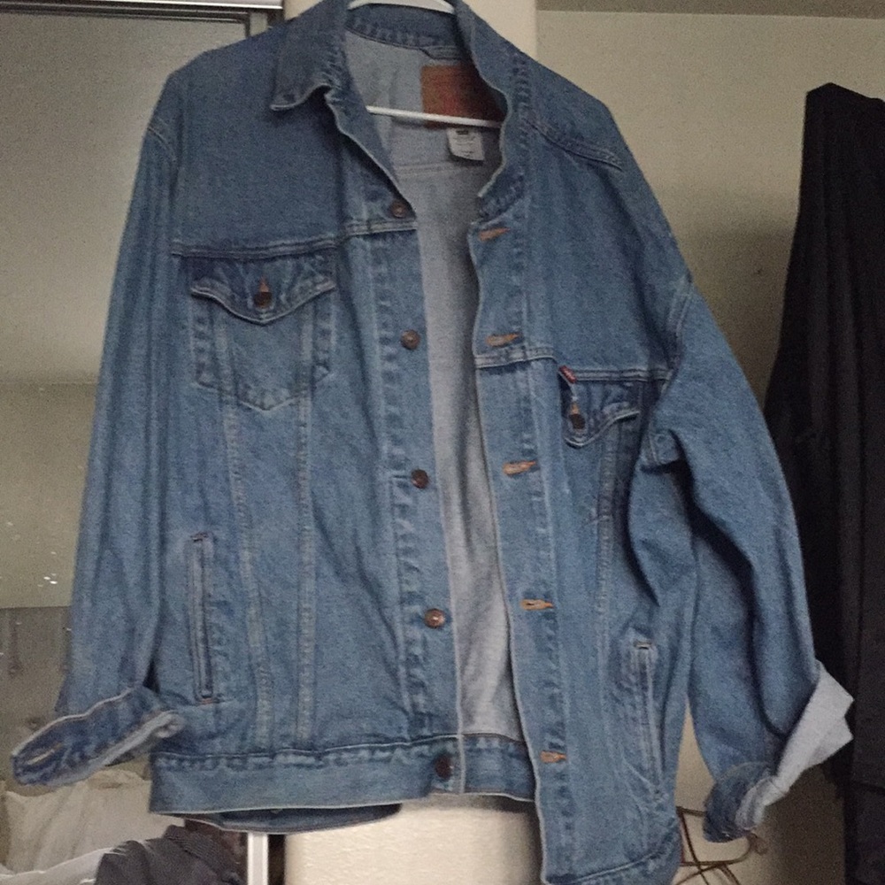 Oversized Levi denim coat...